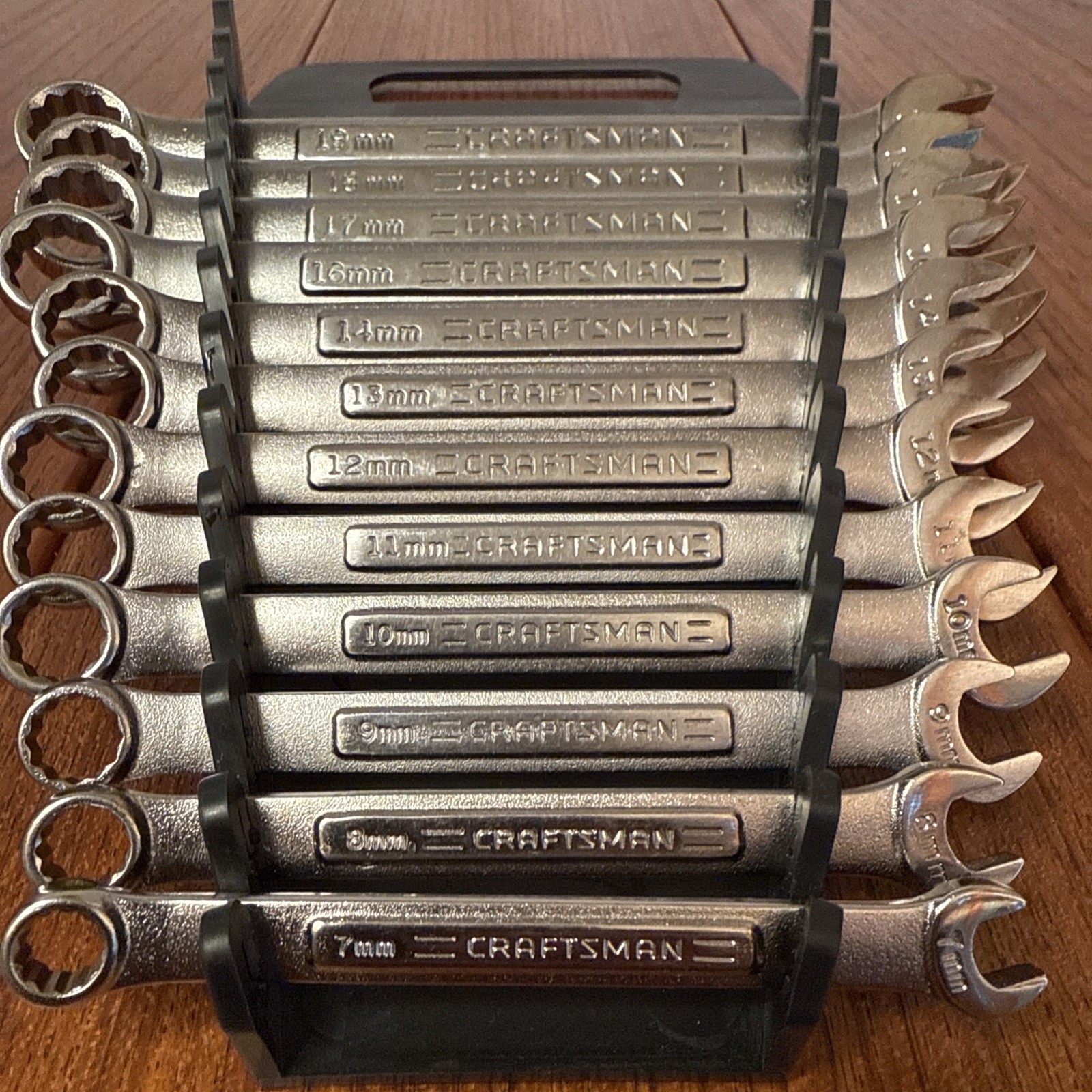 VTG Craftsman USA Metric Wrench Set 7mm-19mm V-Inverted -V VA 12pc