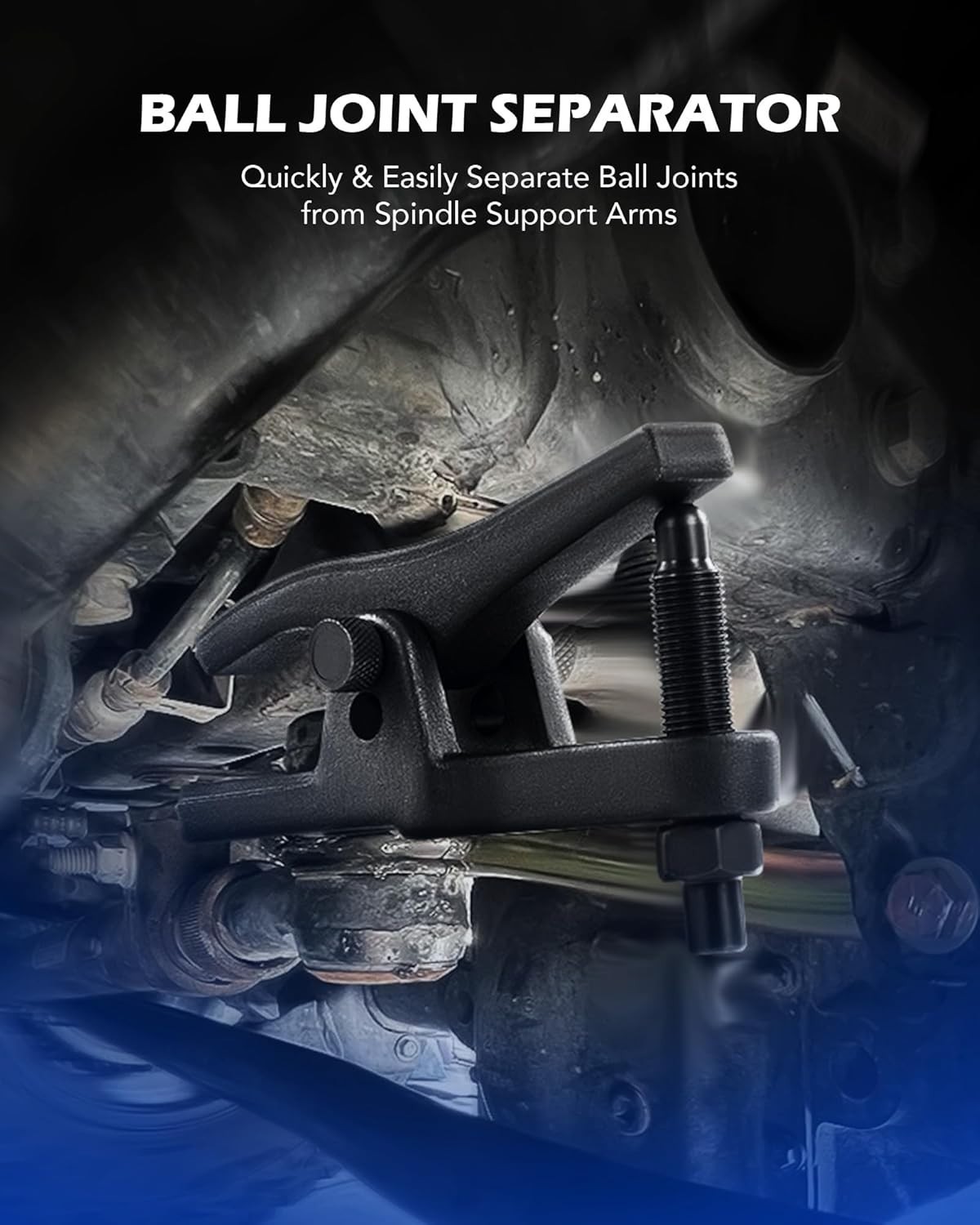 Automotive Ball Joint Extractor with Adjustable Fit for Most Vehicles