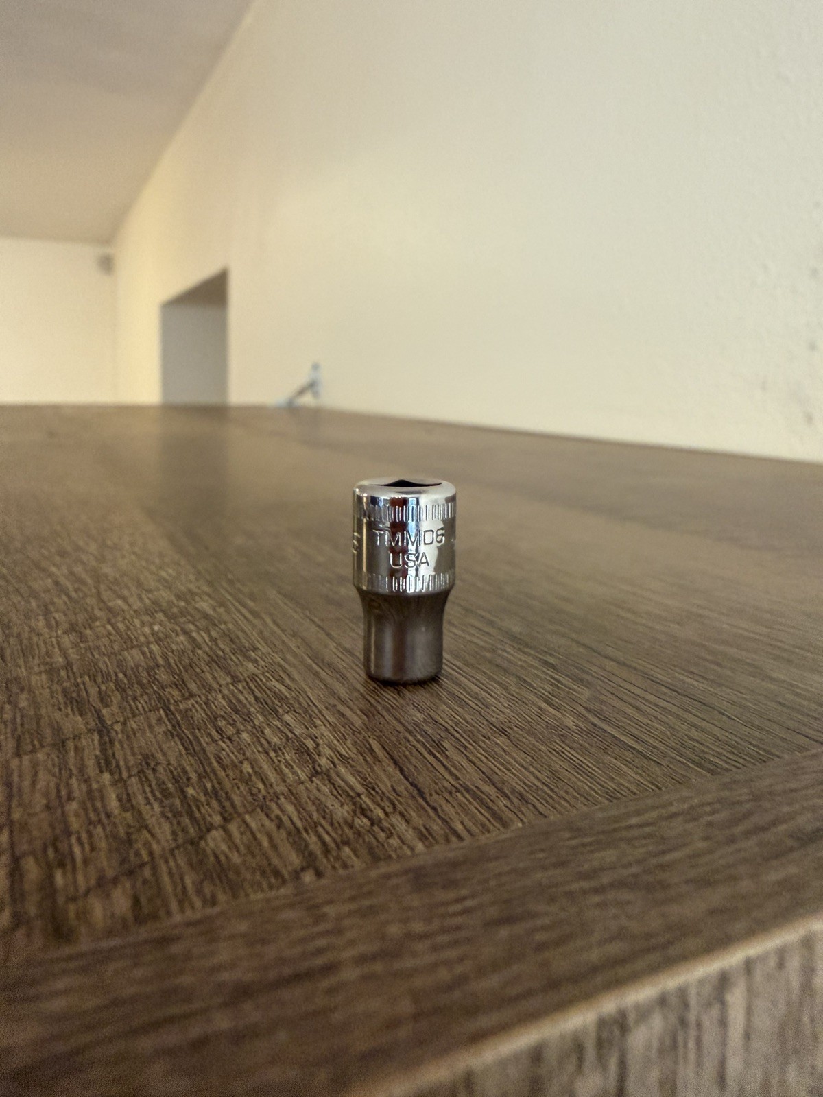 Snap On 1/4″ Drive 6MM 12PT Metric Shallow Chrome Socket TMMD6