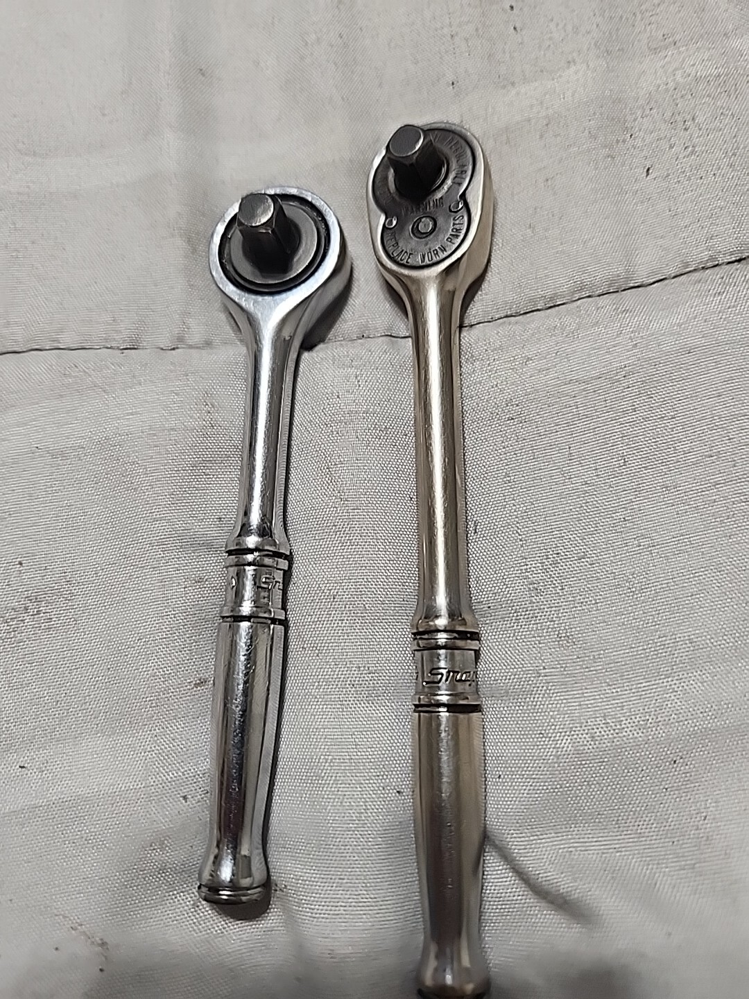 Lot 2 Snap On TM75A TM739 1/4″ Ratchet Long Handle and Short Handle USED