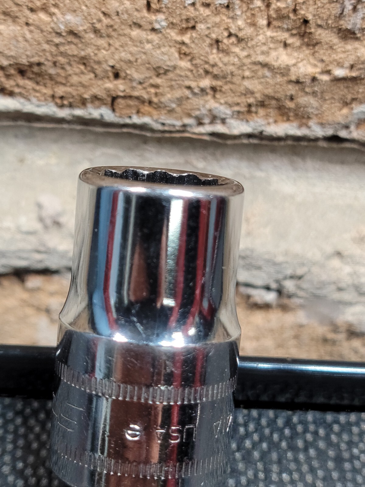 Snap-on Tools SWM141A 14mm 1/2″ Drive Metric 12-Point Shallow Socket Chrome USA