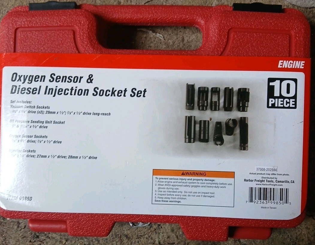 Pittsburgh Oxygen Sensor And Diesel Injection Socket SAE Set 10 PC New In Box