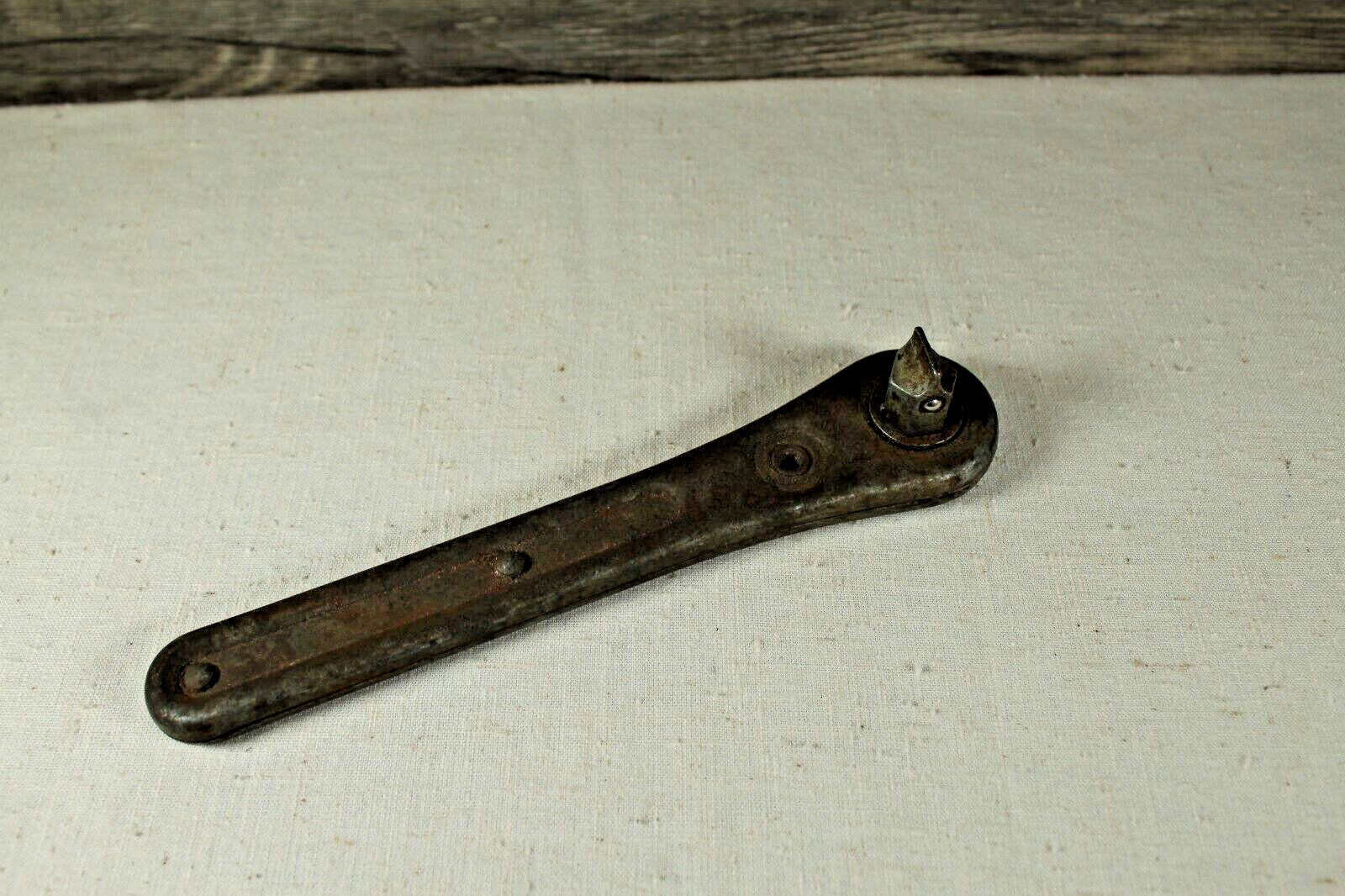 Vintage Ratcheting Hexagonal Wrench Length 7 Inch See Photo’s Awesome Deal !