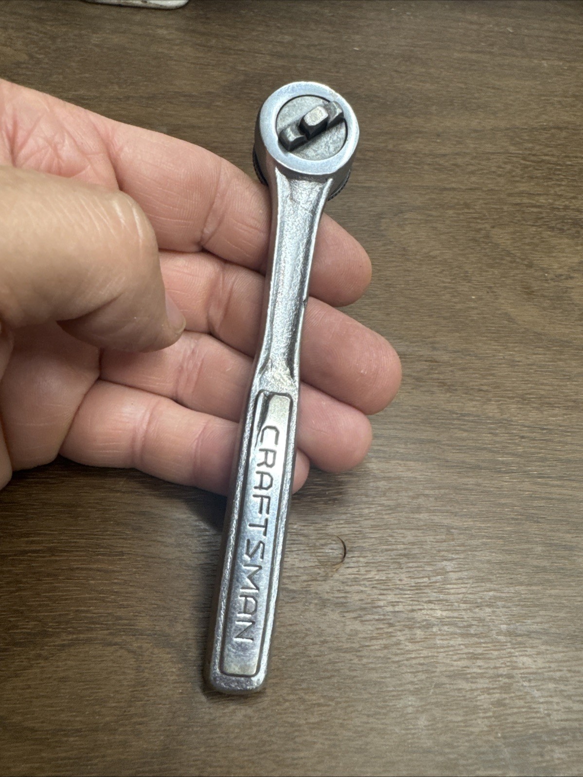 Vintage Craftsman 1/4” Drive Thumb Wheel Ratchet -V- 43178 USA 1971 Date