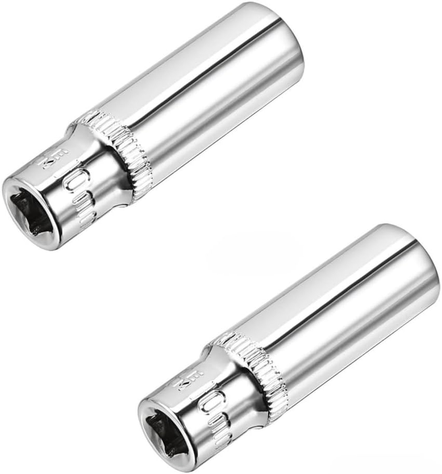 1/4 Inch Drive Deep Socket Set 10mm Cr-V Metric 6-Point Extension Tool