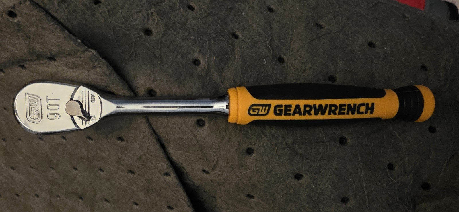 Gearwrench 1/4 Drive 90 Tooth Teardrop Ratchet Cushion Grip 6″ 81007T