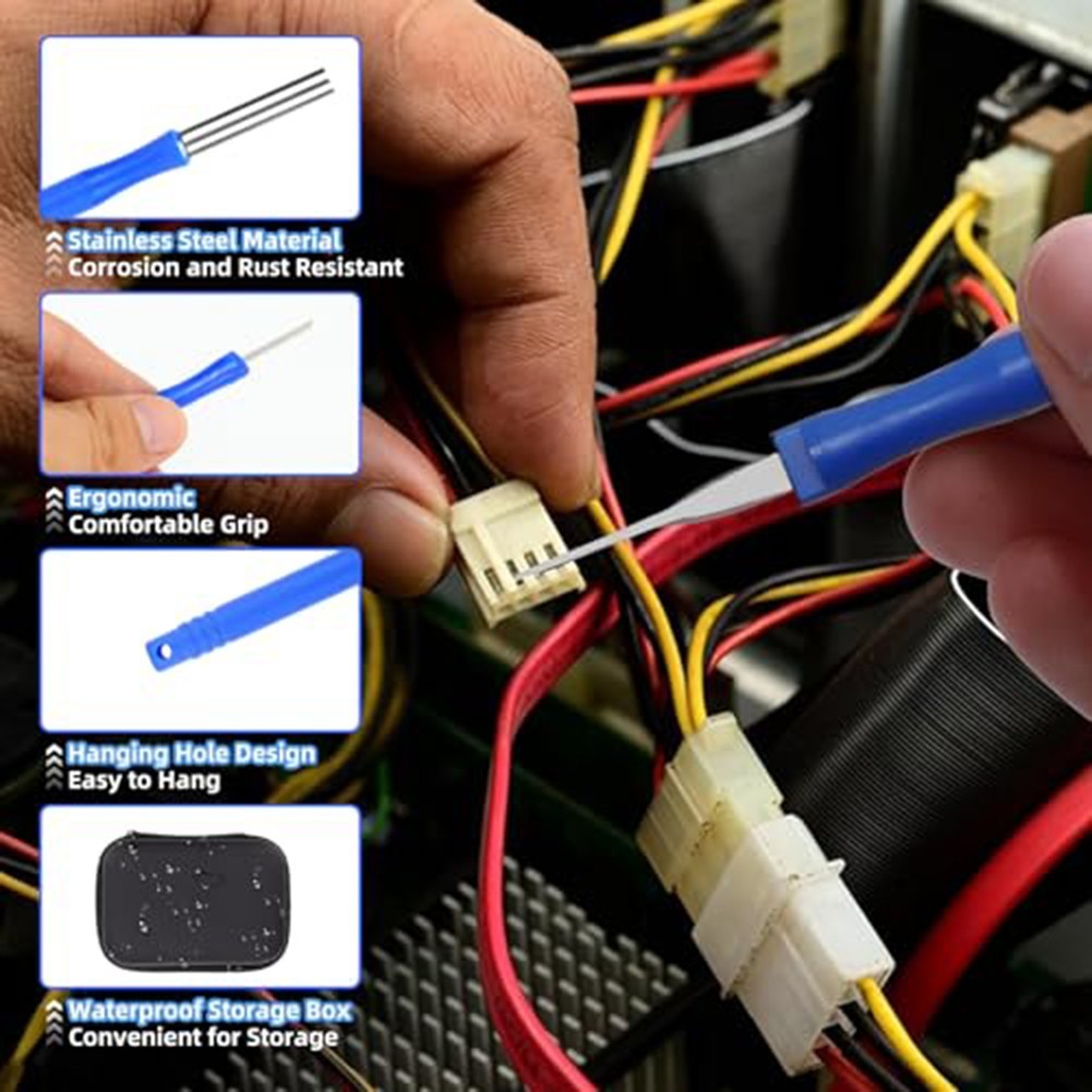 Pin Removal Tool Stainless Steel Tips ABS Plastic Handle Extended Handle Design