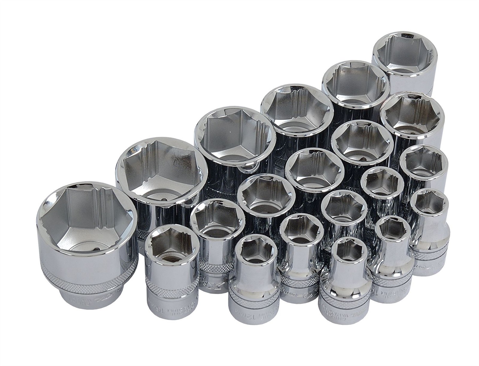 20pc 1/2″ XI-ON Super Grab Socket Set Sockets Removing Rounded Worn Damaged Nut