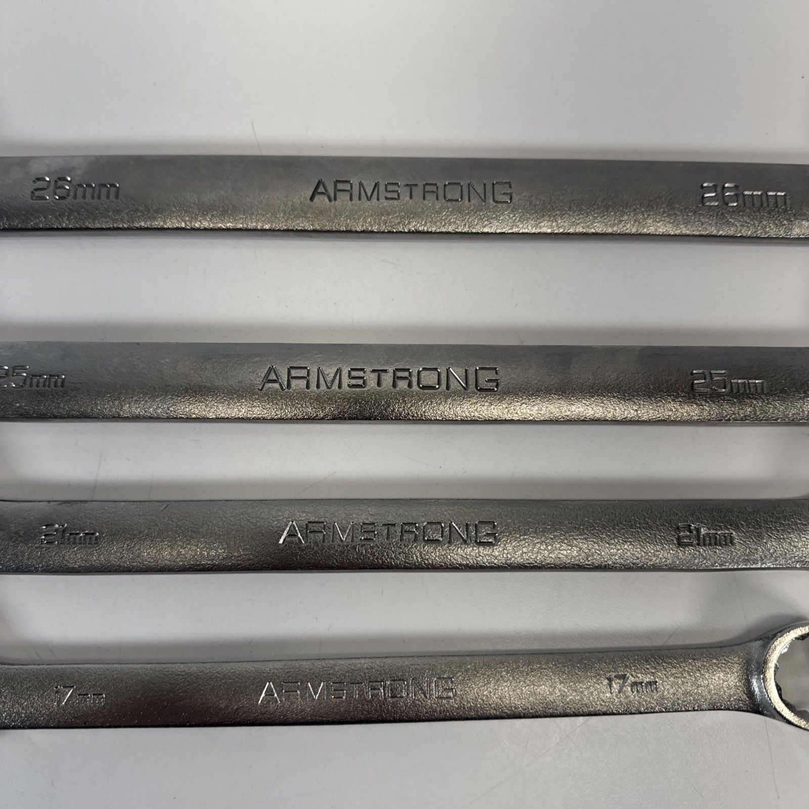Armstrong USA Metric Combination Wrench Lot 17mm 21mm 25mm 26mm
