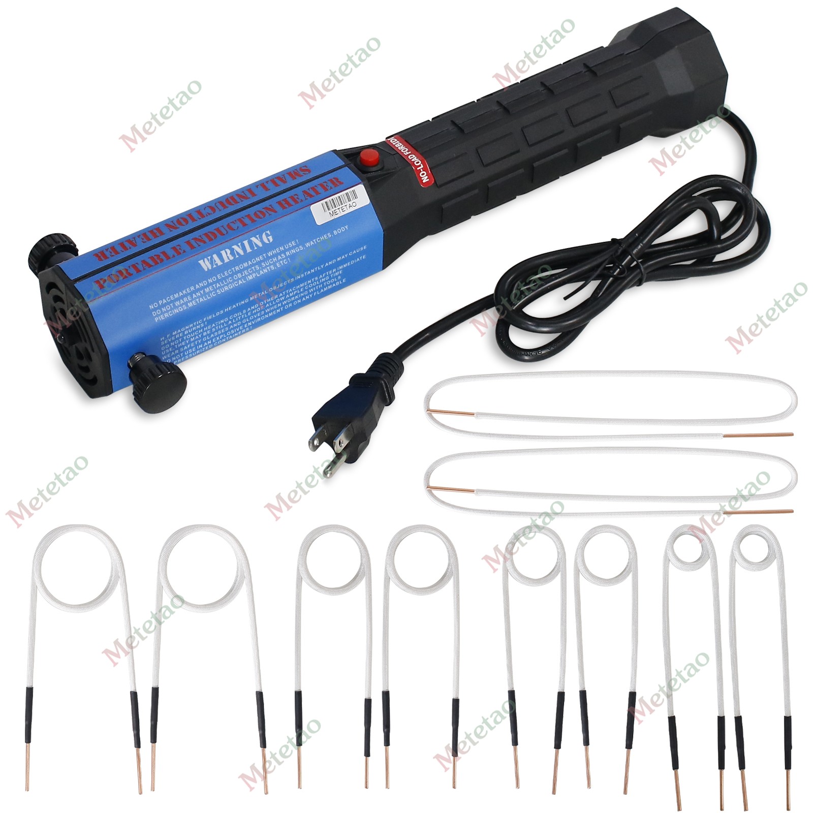 1300W Induction Heater Magnetic Induction Heater Kit 10 Coils Thermal Protection