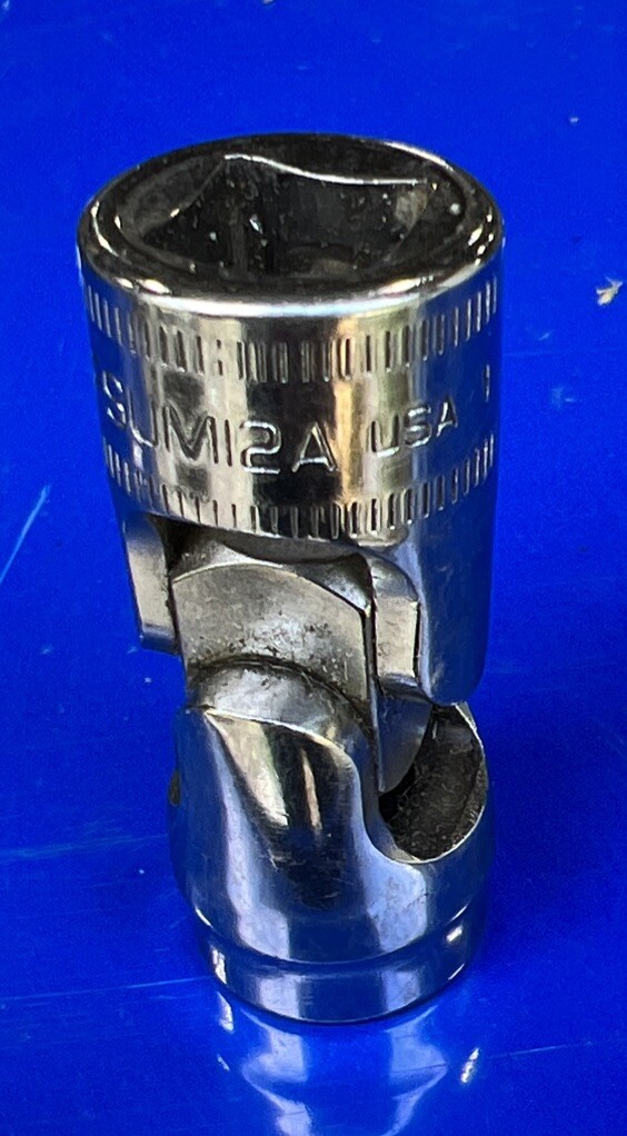 Snap On 3/8″ Drive 12mm Metric Shallow 6pt Swivel Socket FSUM12A USA NEW