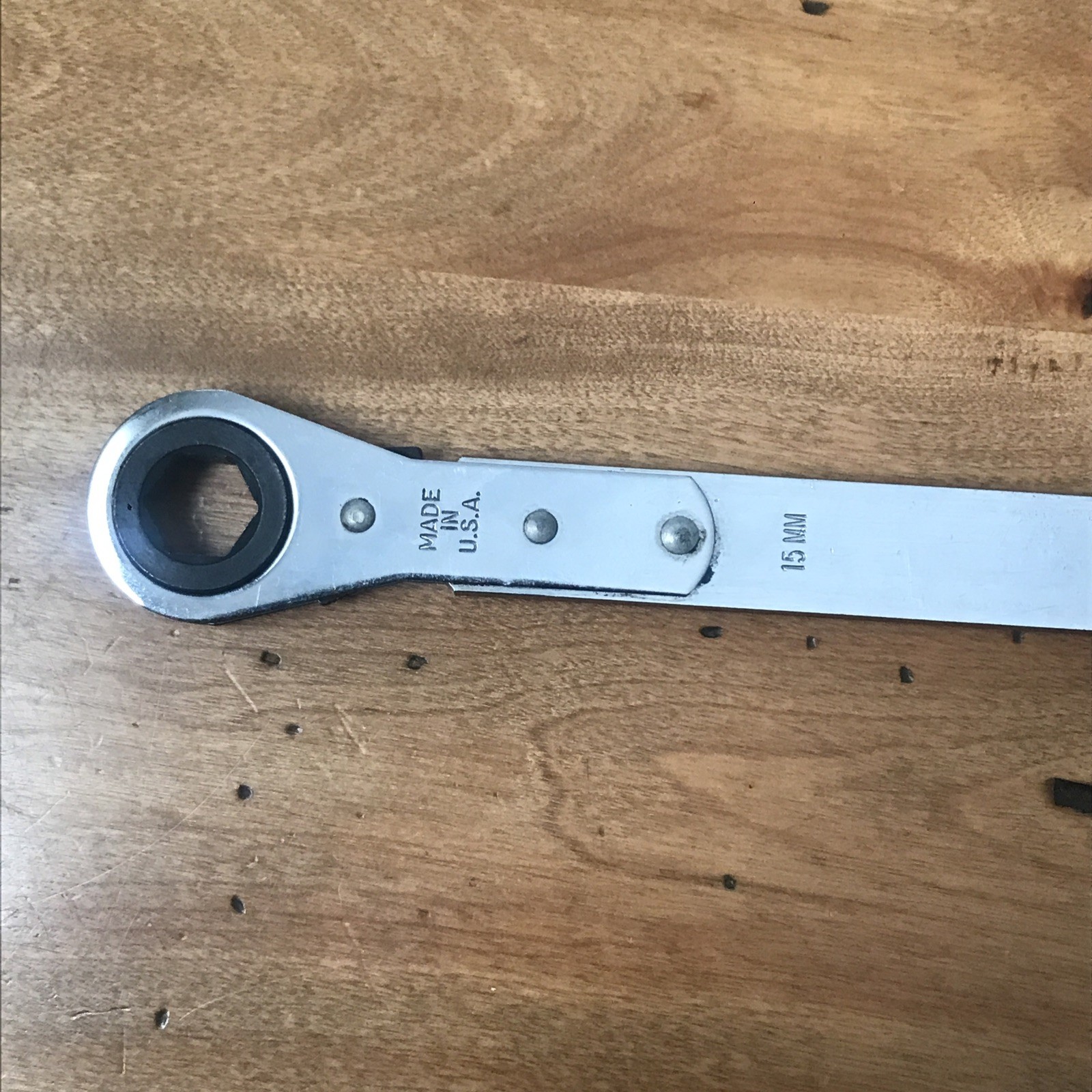 Blue Point Double Hex Ya9350-1 15mm Ratcheting Serpentine Belt Wrench USA