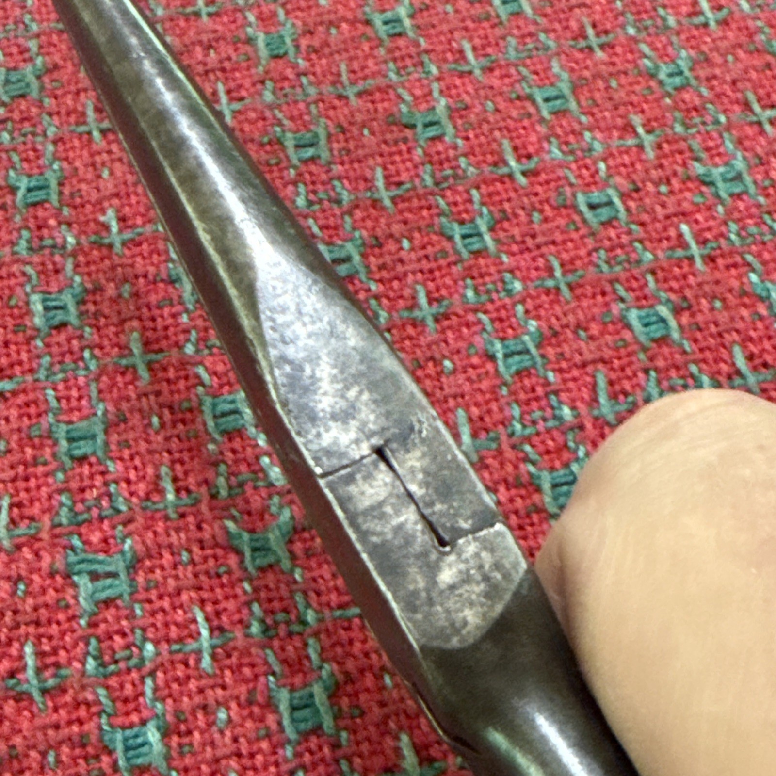 Vintage Snap On Vacuum Grip Long Needle Nose Pliers 97 Early Forged Logo 🇺🇸