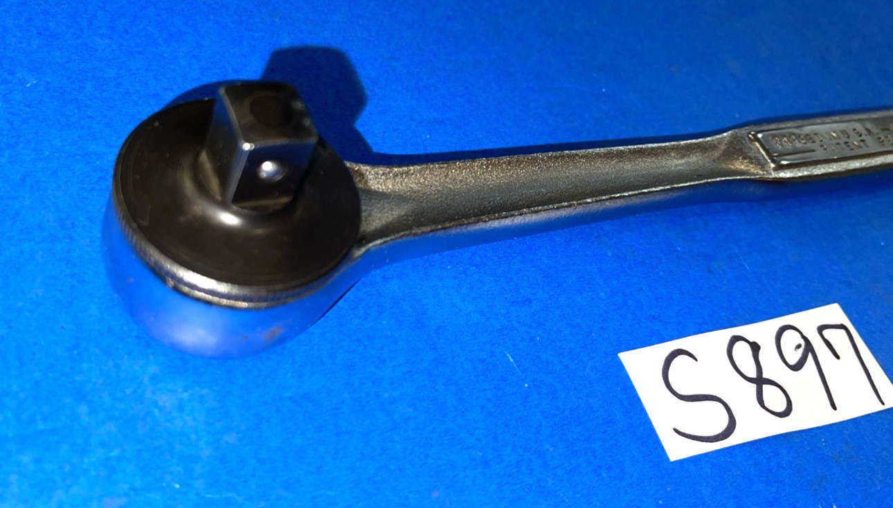CRAFTSMAN TOOLS VINTAGE 1/2 DRIVE THUMB WHEEL SINGLE -V- RATCHET RARE
