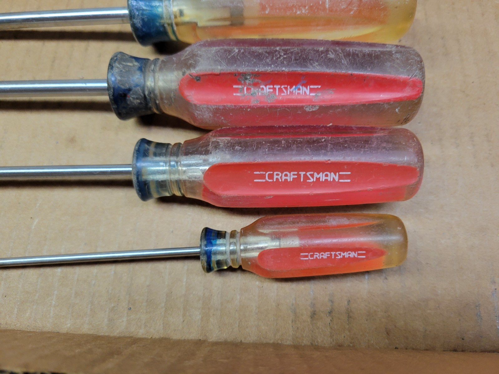 Craftsman Professional 7-Piece Clear Handle Screwdriver Set / Lot