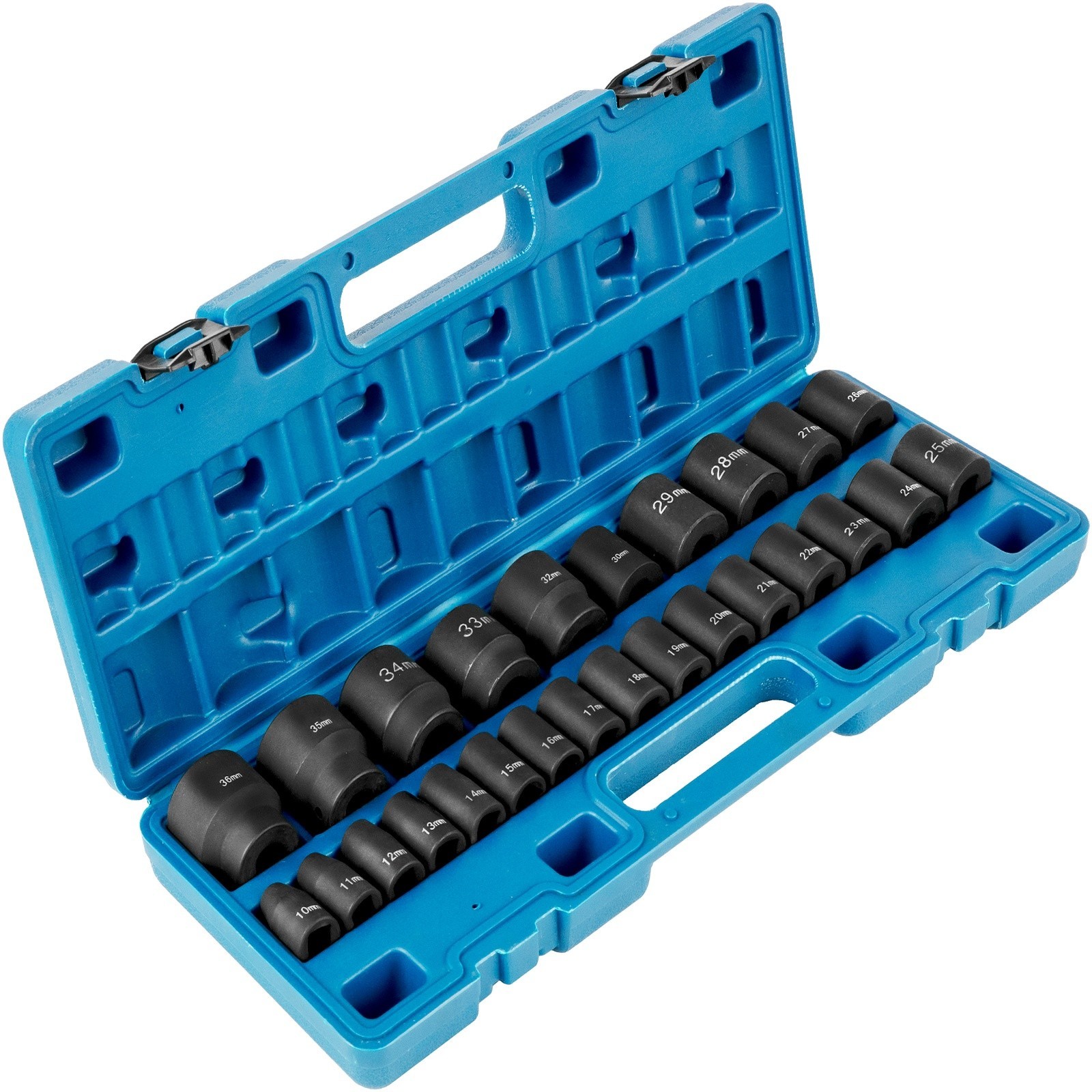 Impact Socket Kit 1/2″ 26-Piece Impact Socket, Shallow Socket, 6-Point Socket
