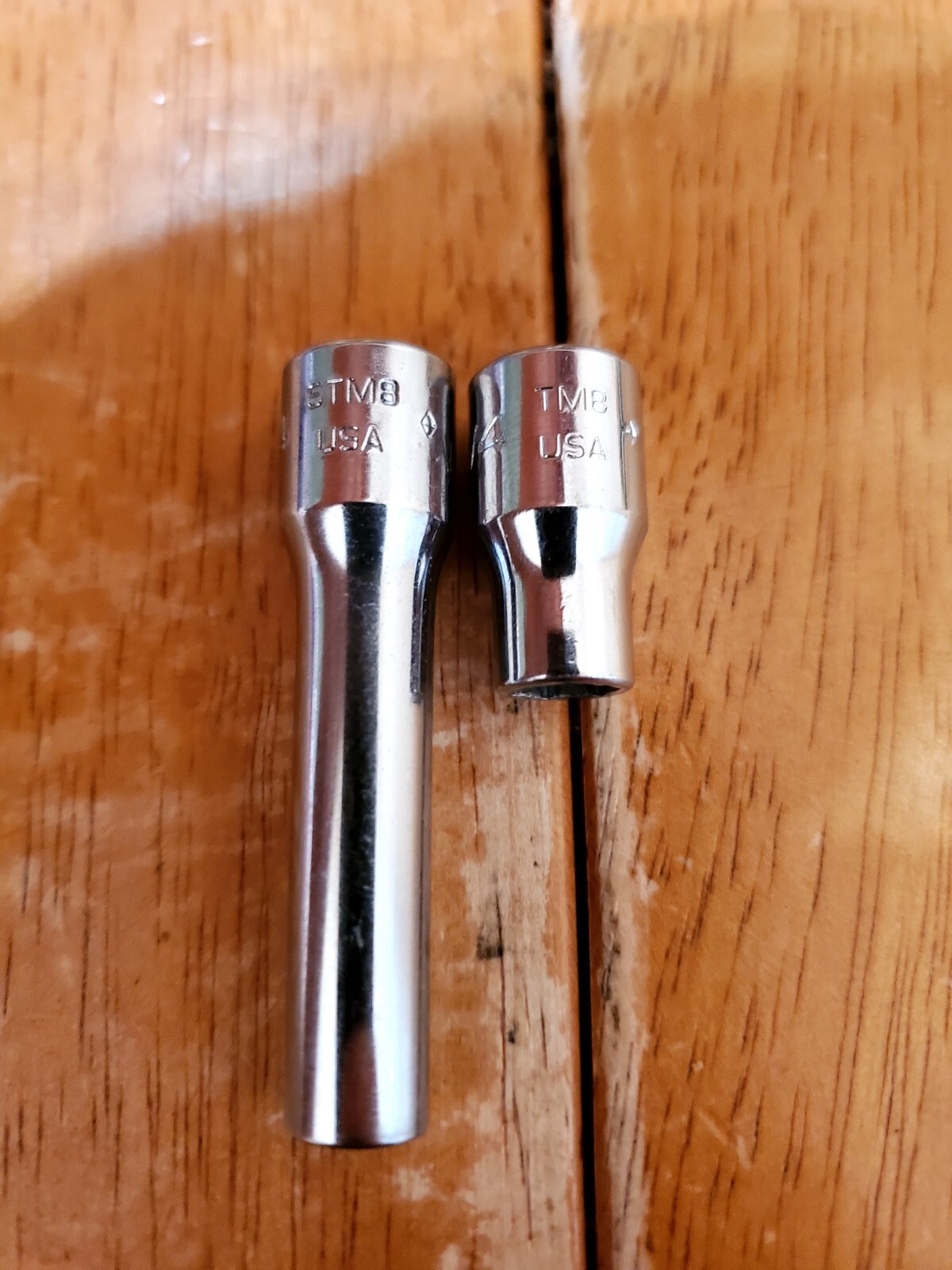 Snap On 1/4 Drive 1/4 6PT Shallow Deep Sockets Lot Of 2