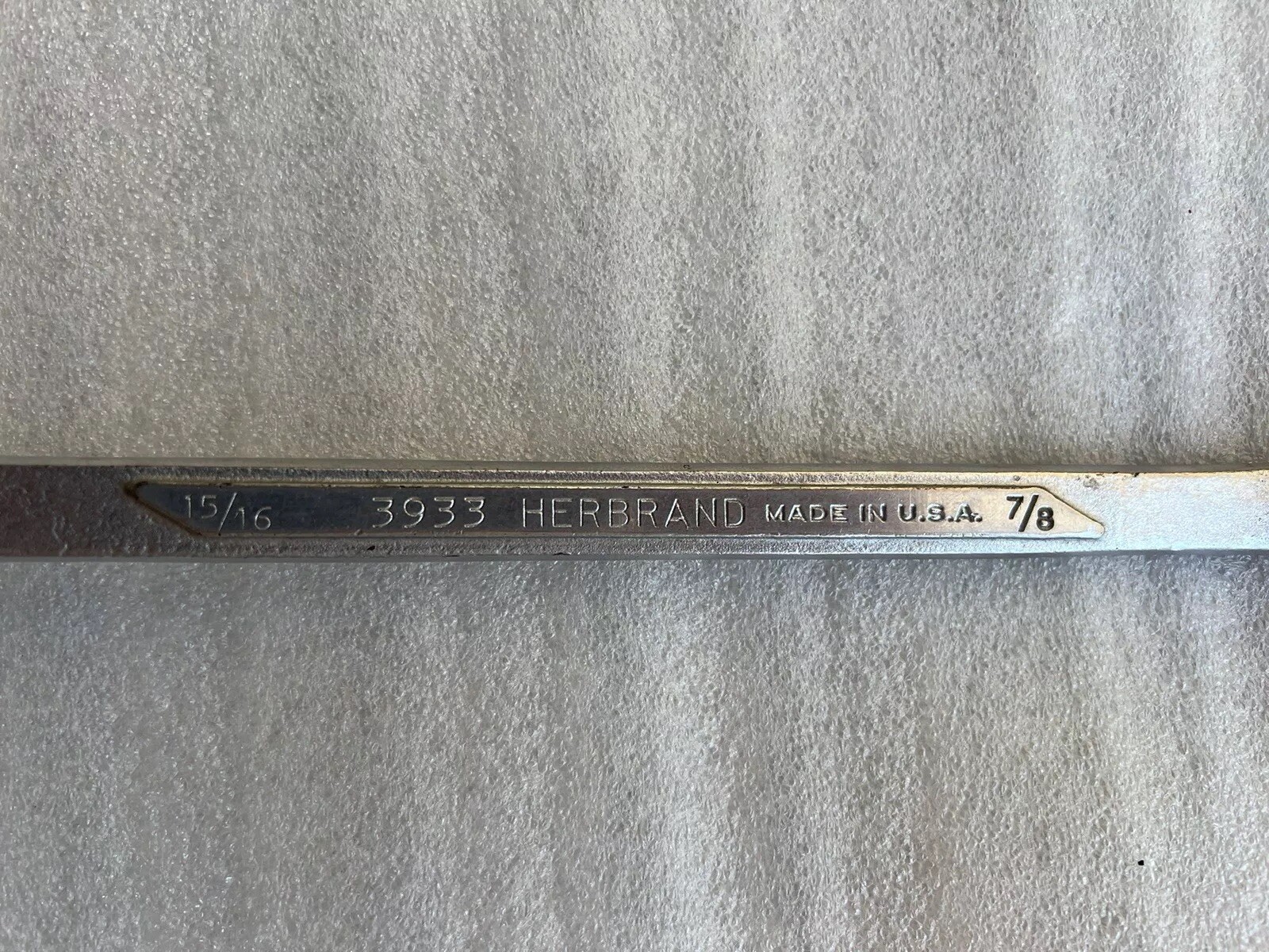 HERBRAND 12pt Offset Box End Wrench, 15/16in. x 7/8in., Model 3933 USA