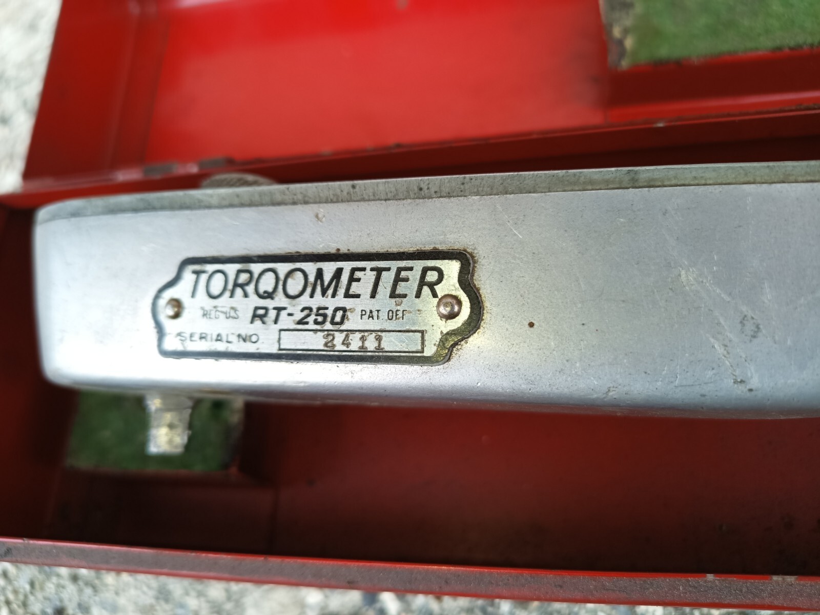 VINTAGE 1940’s ? Snap-on Torqometer Torque Wrench Inch Pounds Metal Steel Case