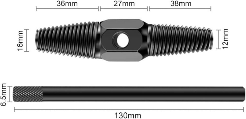 2-in-1 Pipe Screw Extractor Set for 1/2 & 3/4 Inch Rusted/Damaged Fasteners
