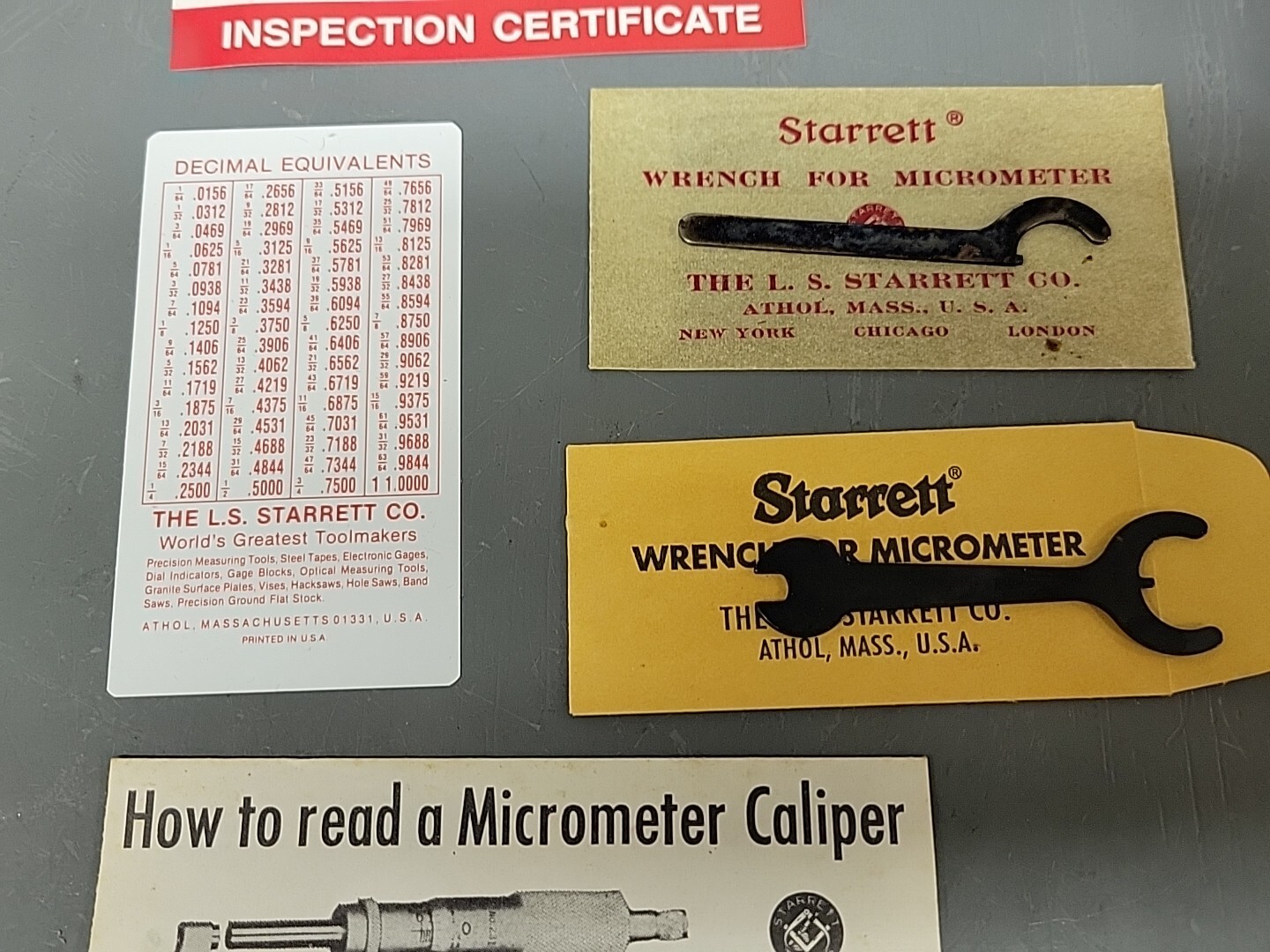 Starrett 436RL 1″ Micrometer Caliper With Ratchet Stop w/Lock Nut NEW OLD STOCK
