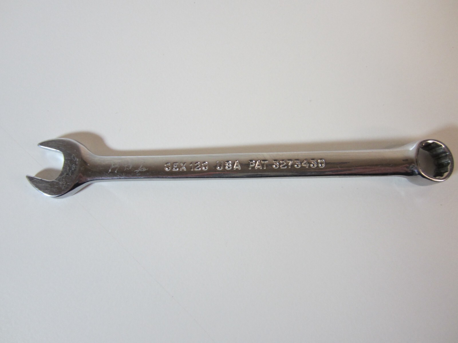 Snap-On Tools USA OEX120 SAE 3/8″ Chrome Combination Wrench – 12 Point