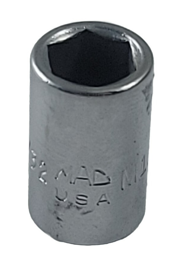 Mac Tools USA M116 11/32″ SAE Shallow Socket 6 Point 1/4″ Drive Chrome Finish