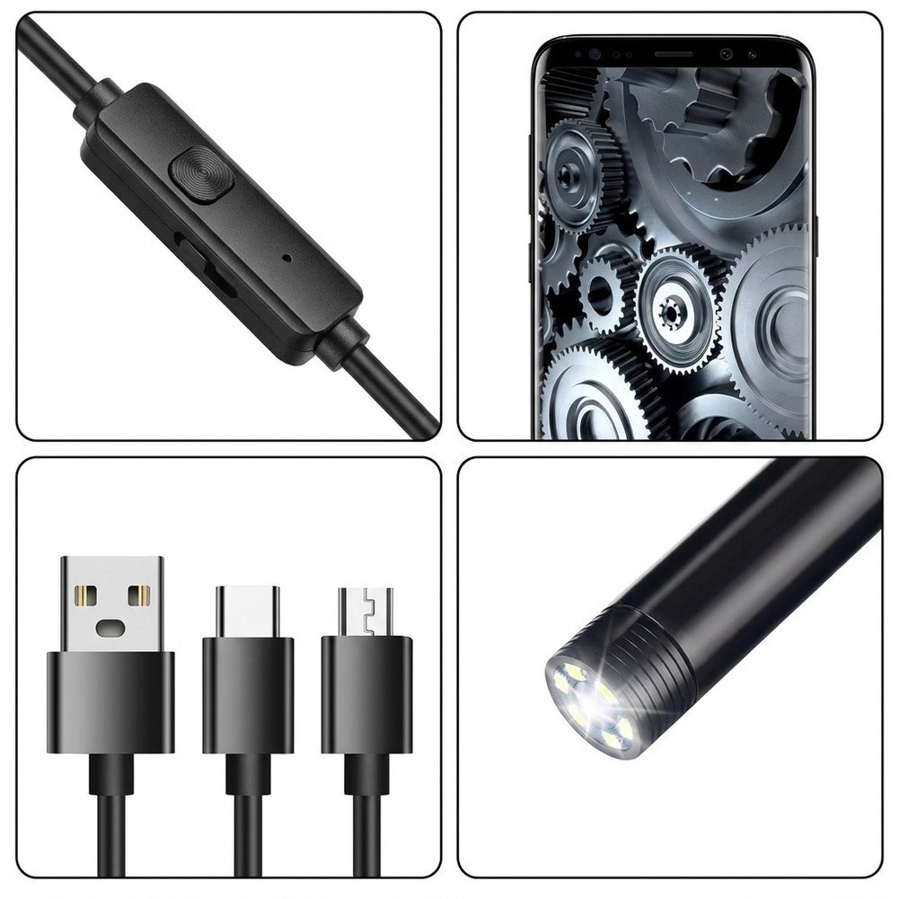 3 Function LED USB Probe Tool for Automotive Inspection and Diagnostics