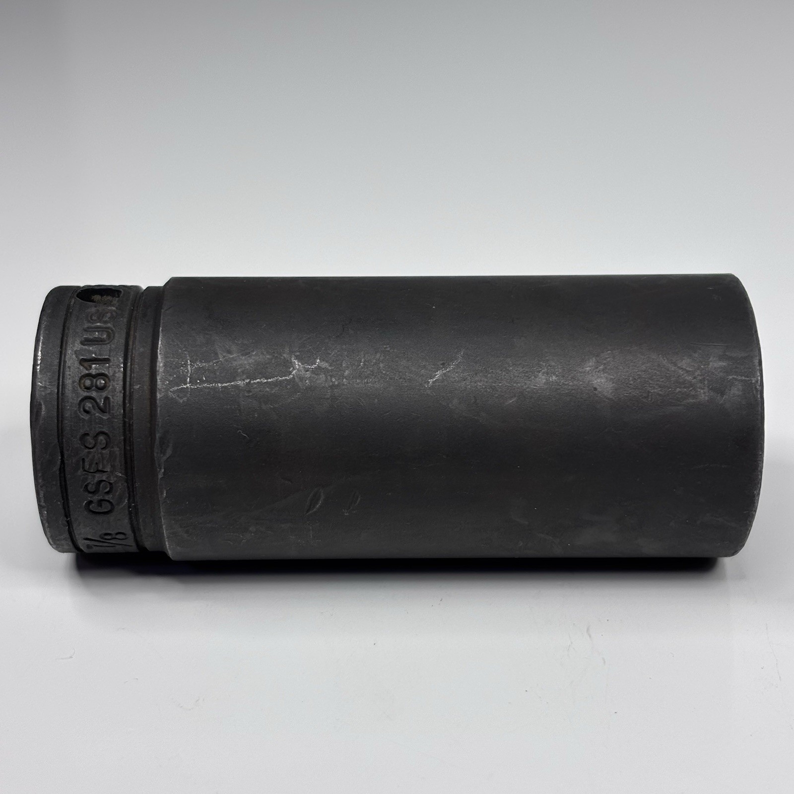 Snap On Tools GSFS281 3/8 Dr 6Pt SAE 7/8 Flank Dr Black Industrial Deep Socket