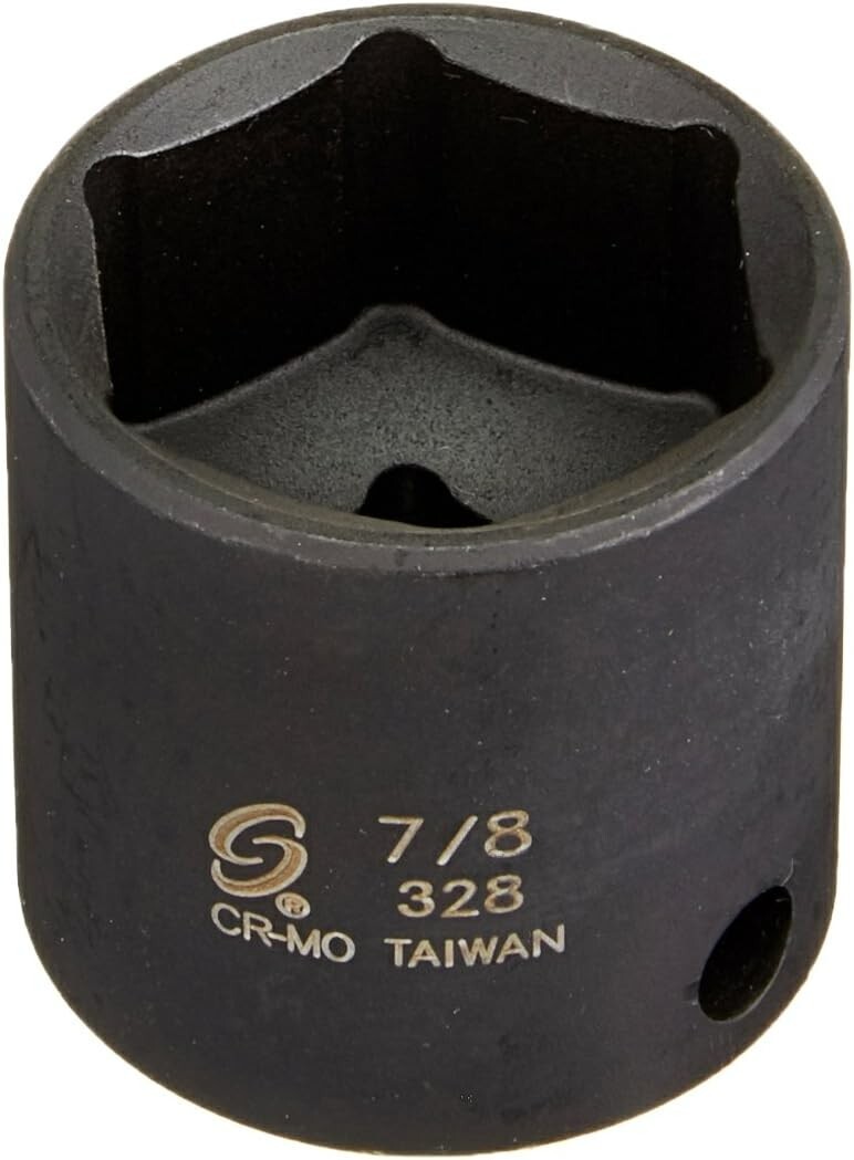 Sunex 328 7/8″ – 3/8″ Drive 6 Point Shallow Impact Socket Standard Tools 6pt SAE