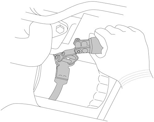 Oil Filter Swivel Wrench Stainless Steel 3.5-3.875 Inch Band Textured Coating