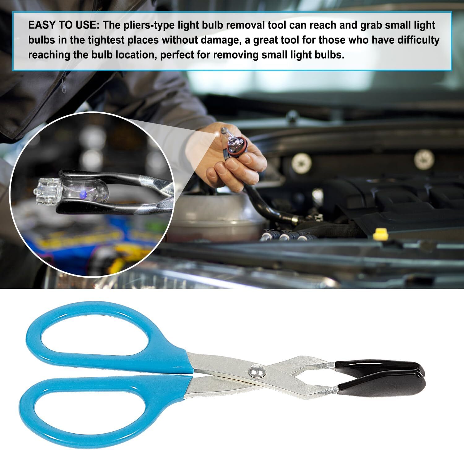 Small Mini Light Bulb Installation+Removal Tool for Removing Hard to Reach Bulbs
