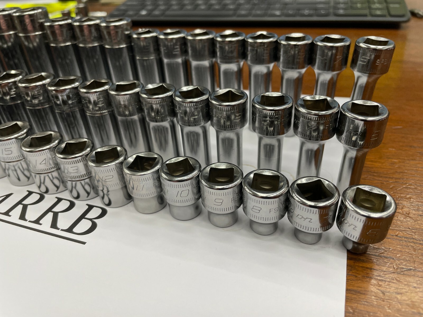 Snap-on Tools USA NEW 87pc 1/4 & 3/8″ Drive Metric 6PT Chrome MASTER SOCKET SET