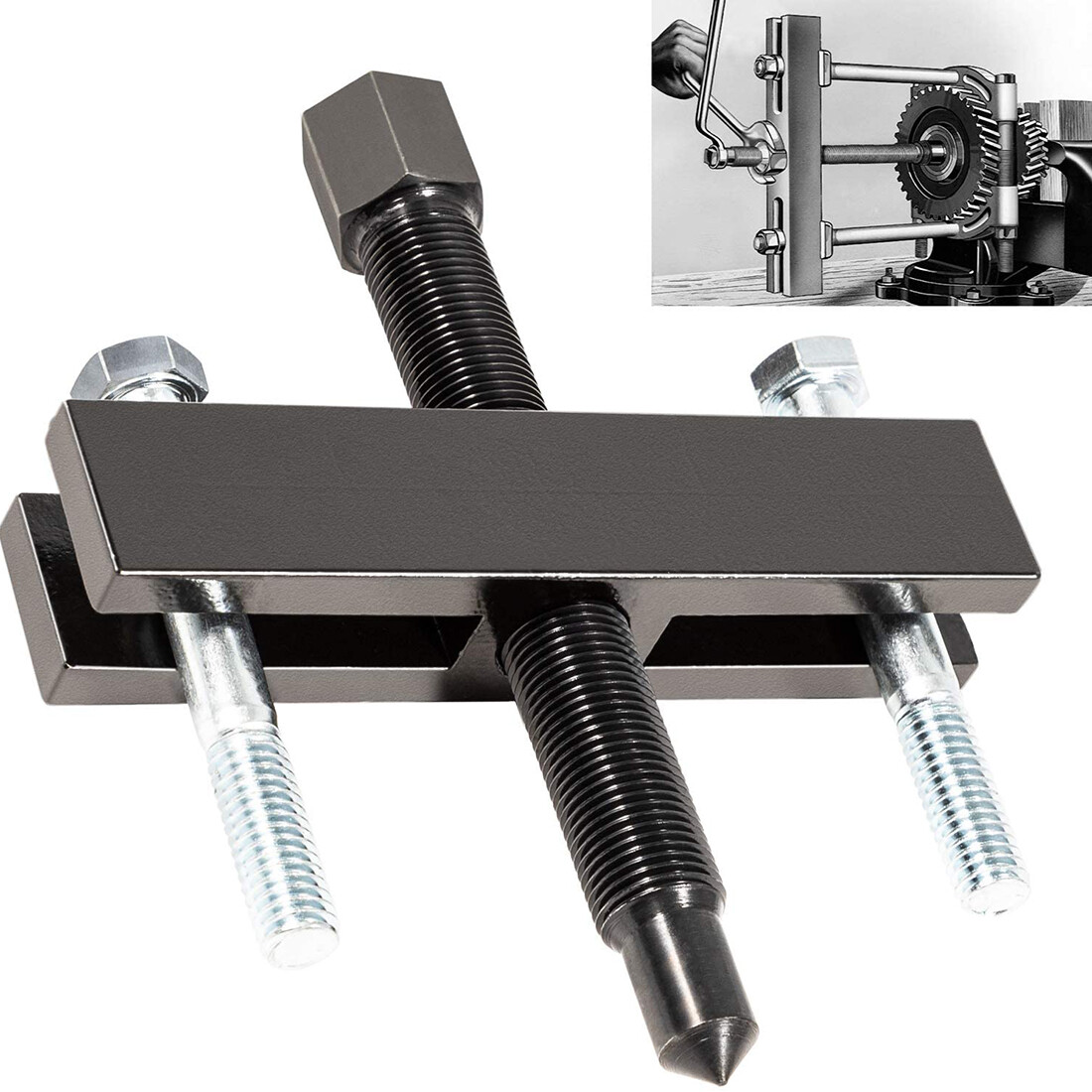 8056 Shaft Protector Set +7393 Gear Pulley Pullers +522 Large Gear Pulley Puller