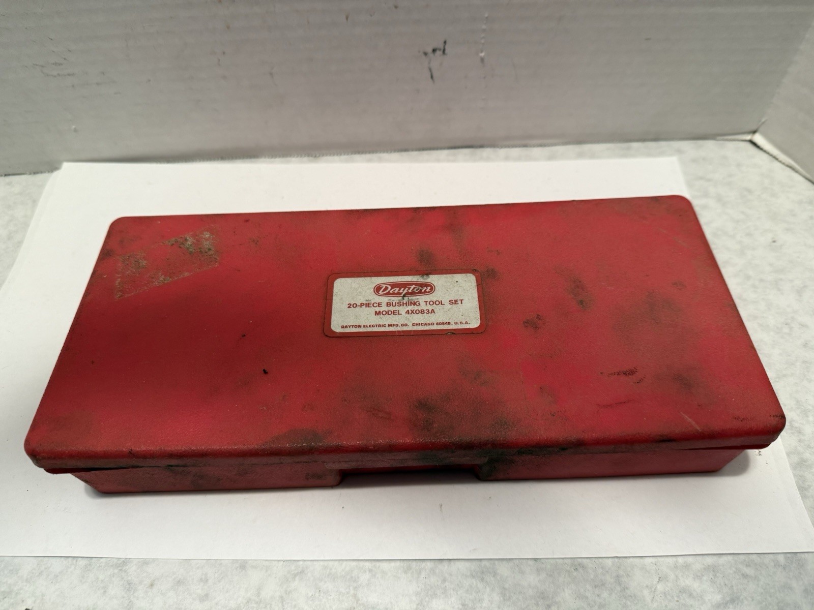 Dayton 20 Piece Bushing Tool Set Model 4X083A Used Condition With Cosmetic Flaws