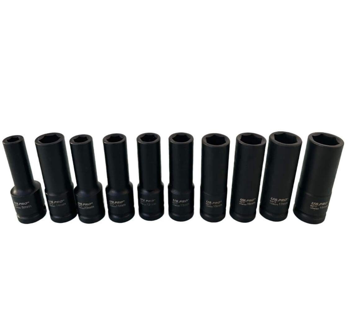 US PRO IMPACT 1/2″ Drive Socket Set 8mm – 32mm Ratchet Extension Bar U Joint Set