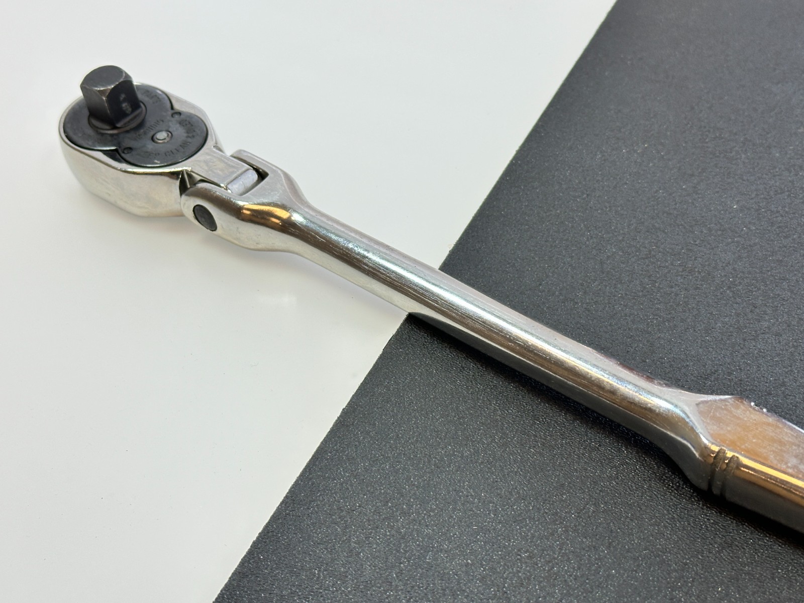 NOS Armstrong Tools USA 12-905 (Rare) 1/2″ Drive FLEX Head Chrome Ratchet (NEW)