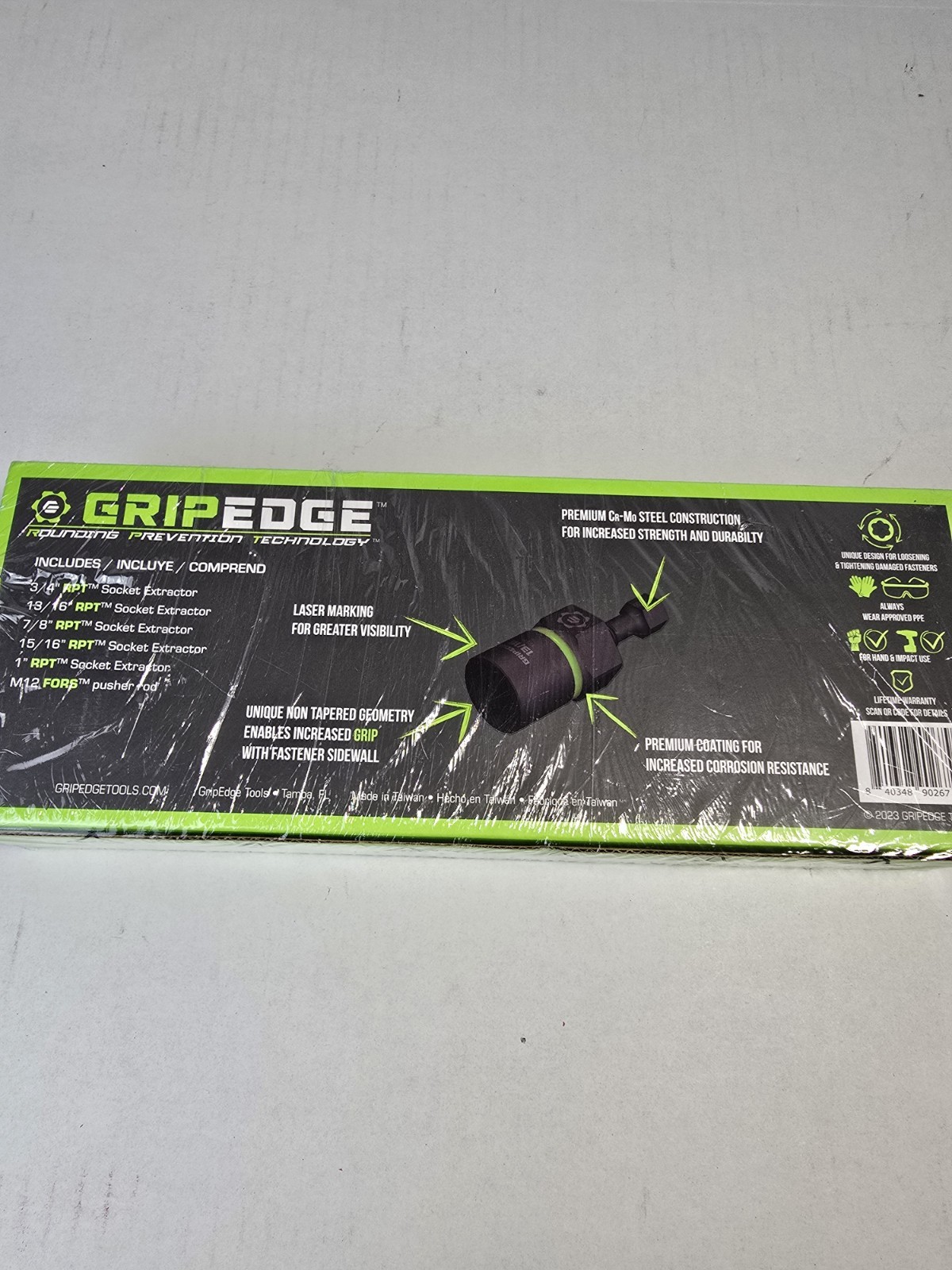 GRIPEDGE RPT Socket Extractor Set – 5-Pc 1/2″ Drive SAE 3/4 – 1» XCS5S