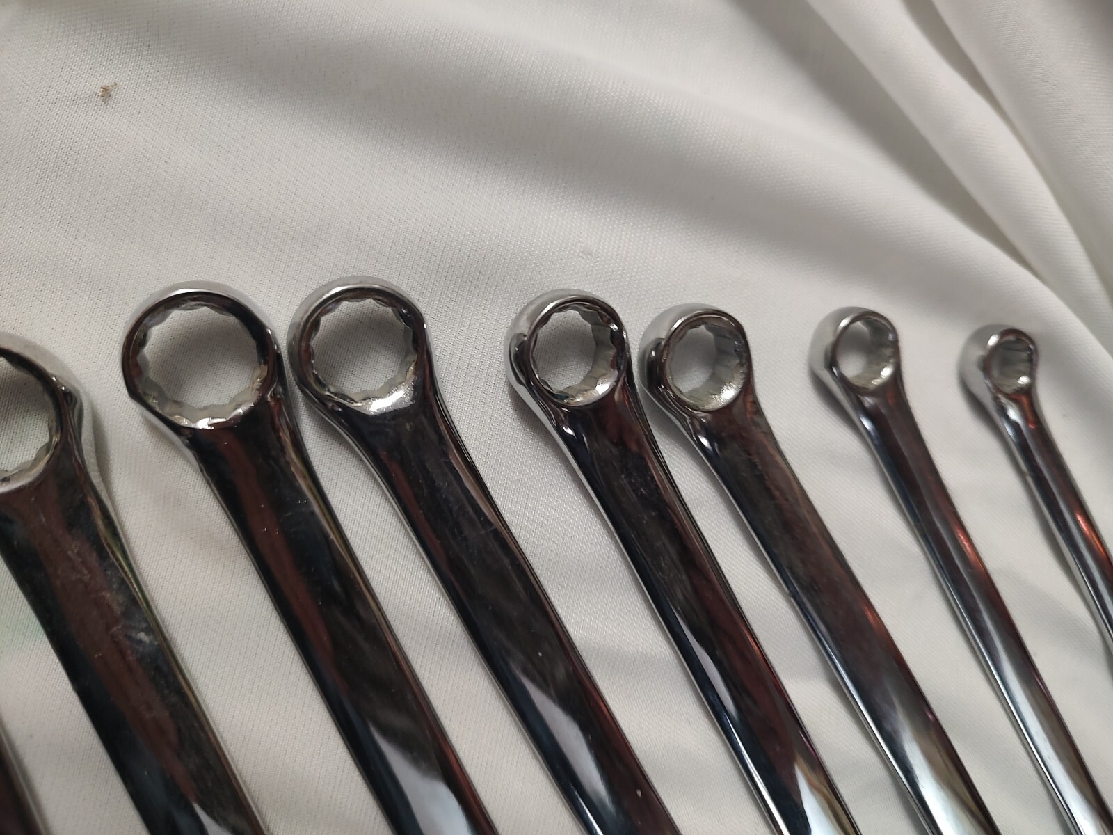 Chrome Vanadium Wrenches 10 Piece In Good Condition 19 mm 17 mm 14 mm 13 mm 12