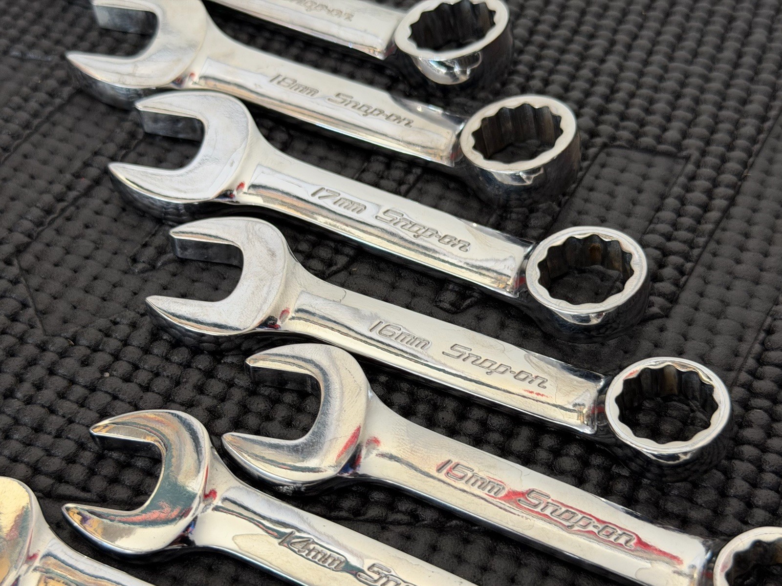 Snap-On 10PC Metric Flank Drive Midget Wrench Set (10-19 mm) USA🇺🇸 – OXIM710B