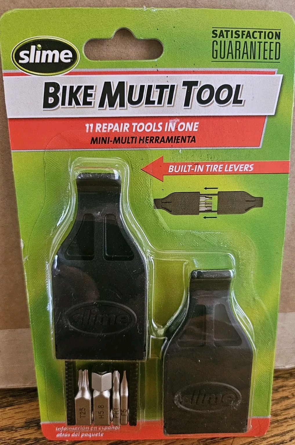 New Slime Compact Repair 11 in 1 Multi Tool Built in Tire Levers Bicycle Bike