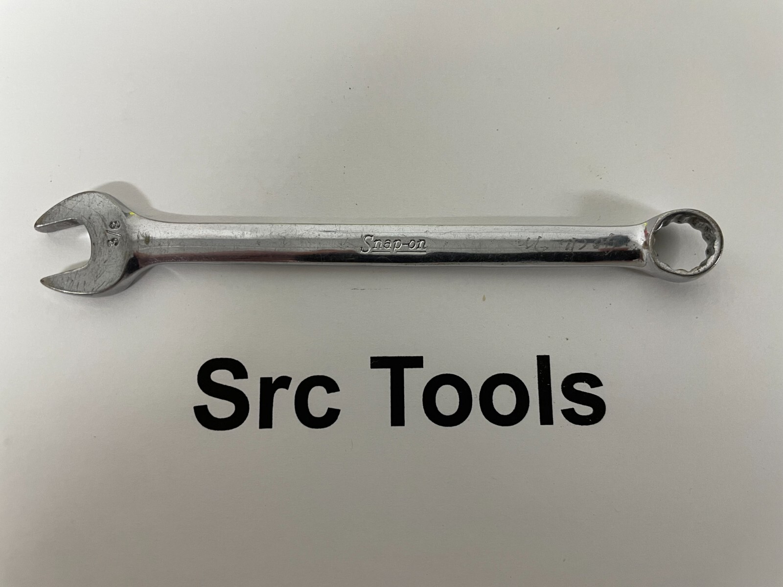 Snap-On Tools USA 3/8″ SAE 12pt Short Length Chrome Combo Wrench OEX120