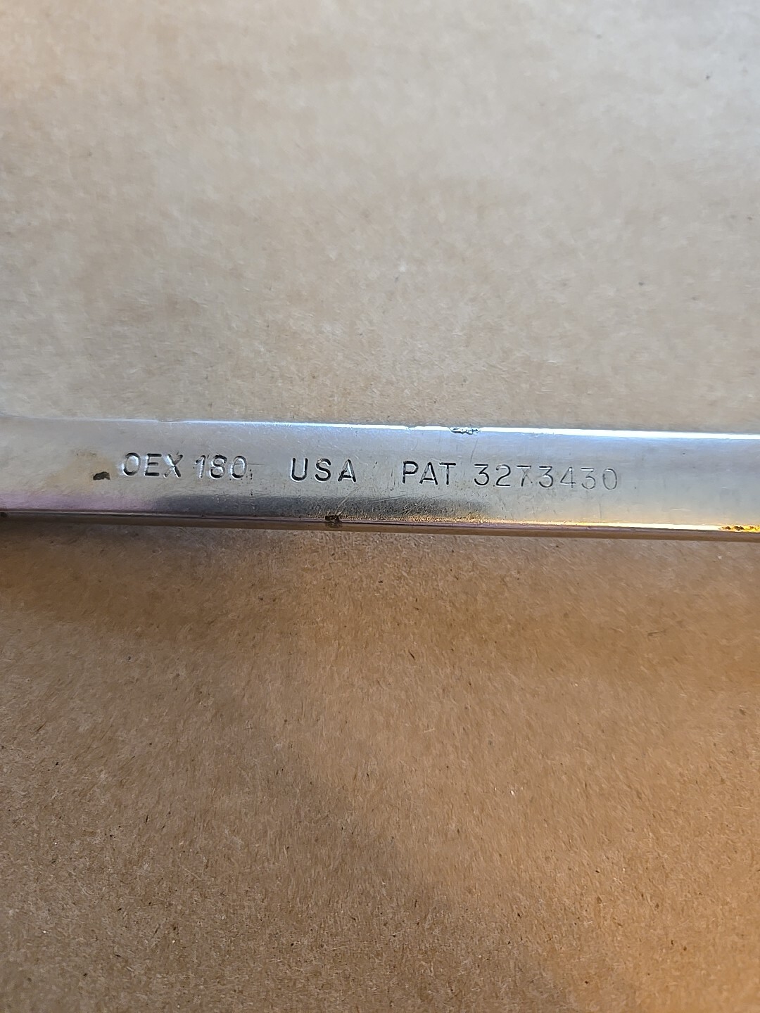 Snap On 9/16″ 12PT Short Chrome Combination Wrench OEX180