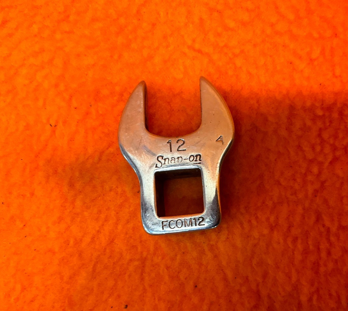 Snap-On Tools FCOM12 3/8″ Drive 12mm Metric Open End Crowfoot Socket OEM