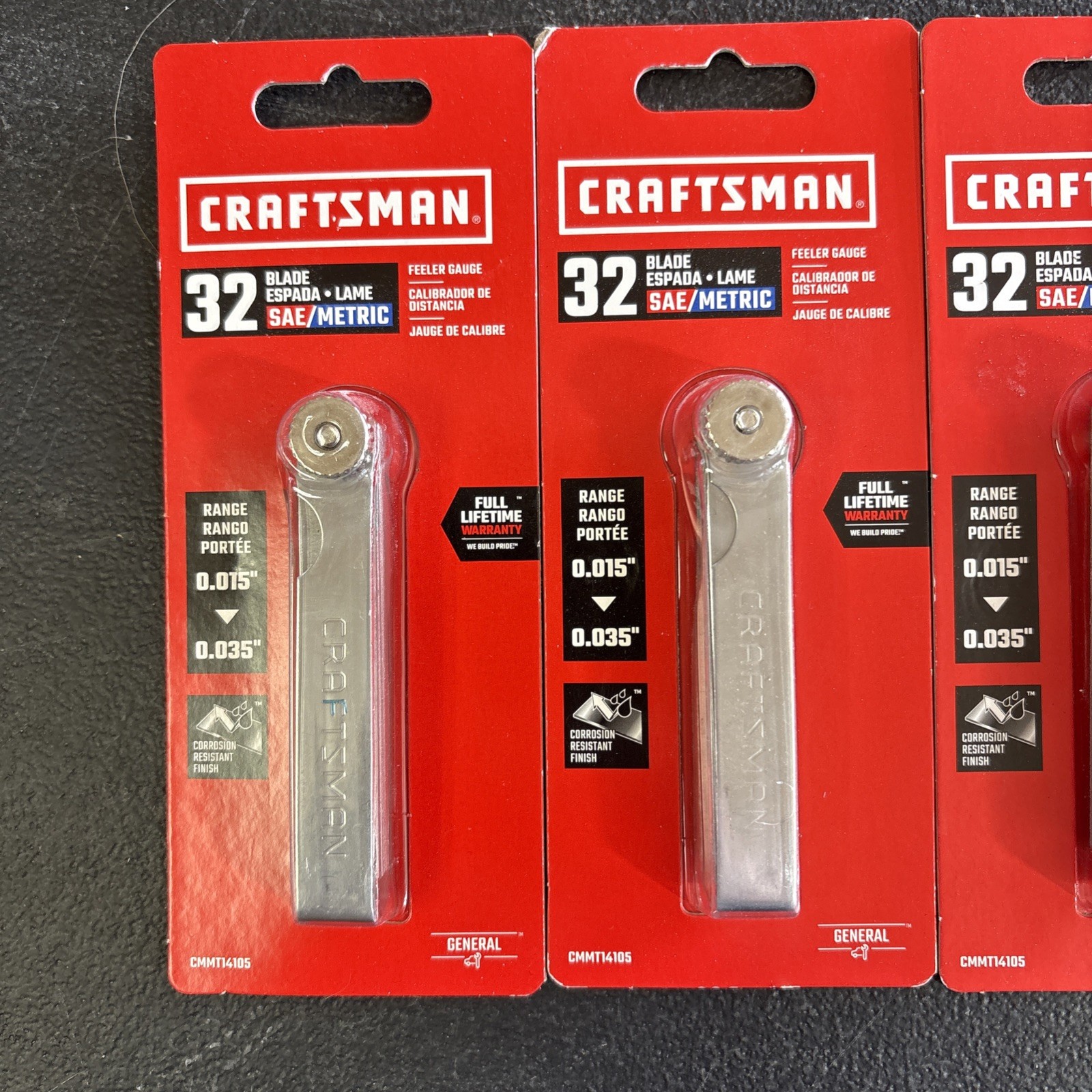 CRAFTSMAN CMMT14105 32-Blade Feeler Gauge LOT OF 8
