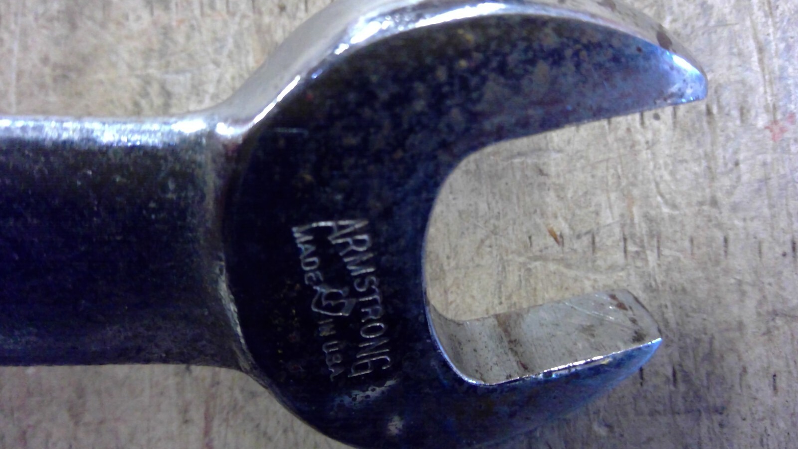 Armstrong Armaloy 1-1/8″ X 1-5/16″ Open End Wrench 1037-A Made In The USA