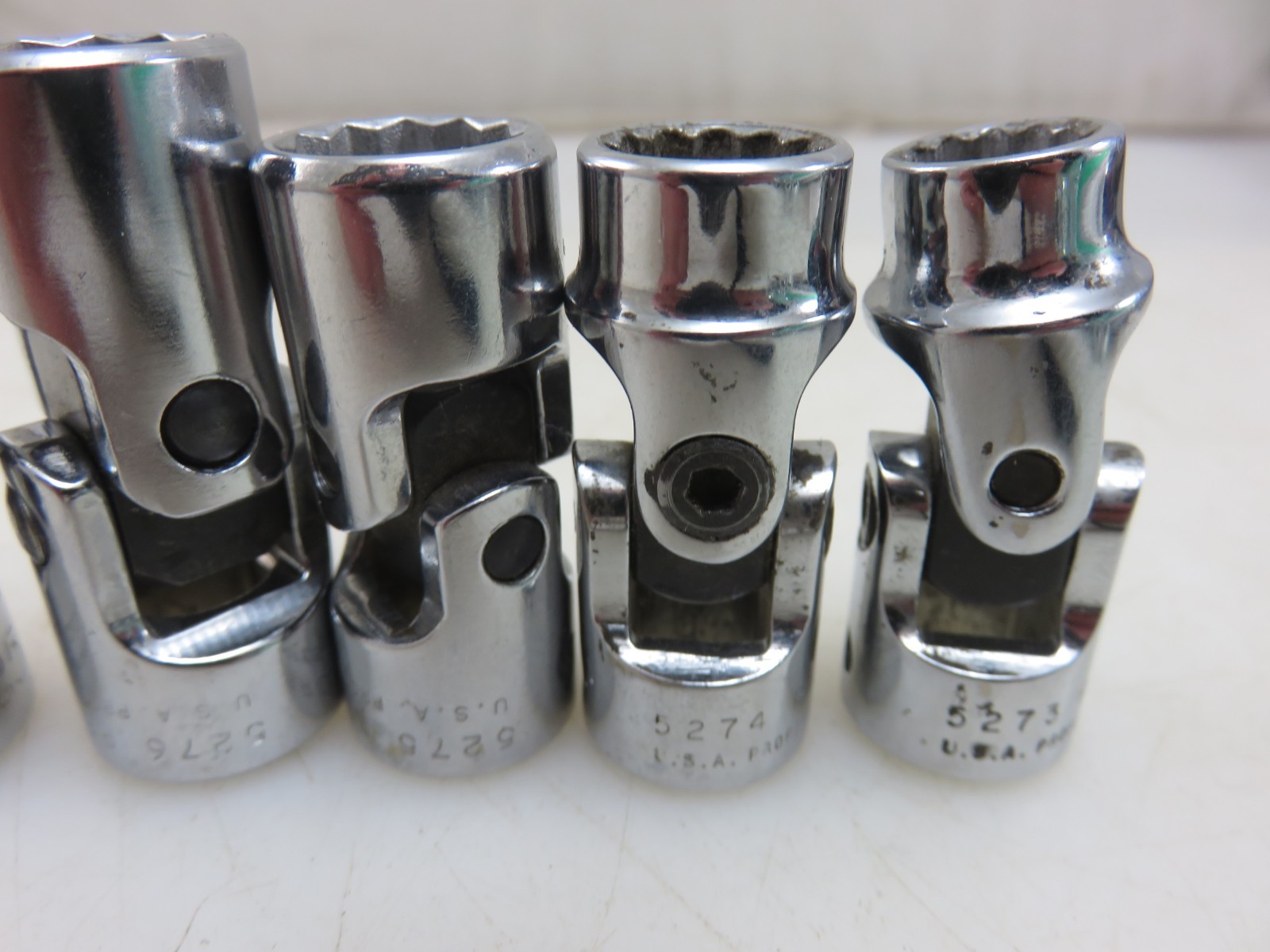 Proto Professional Swivel Universal Joint Socket Set 7pc 3/8″ Dr. 3/8″-3/4″ USA