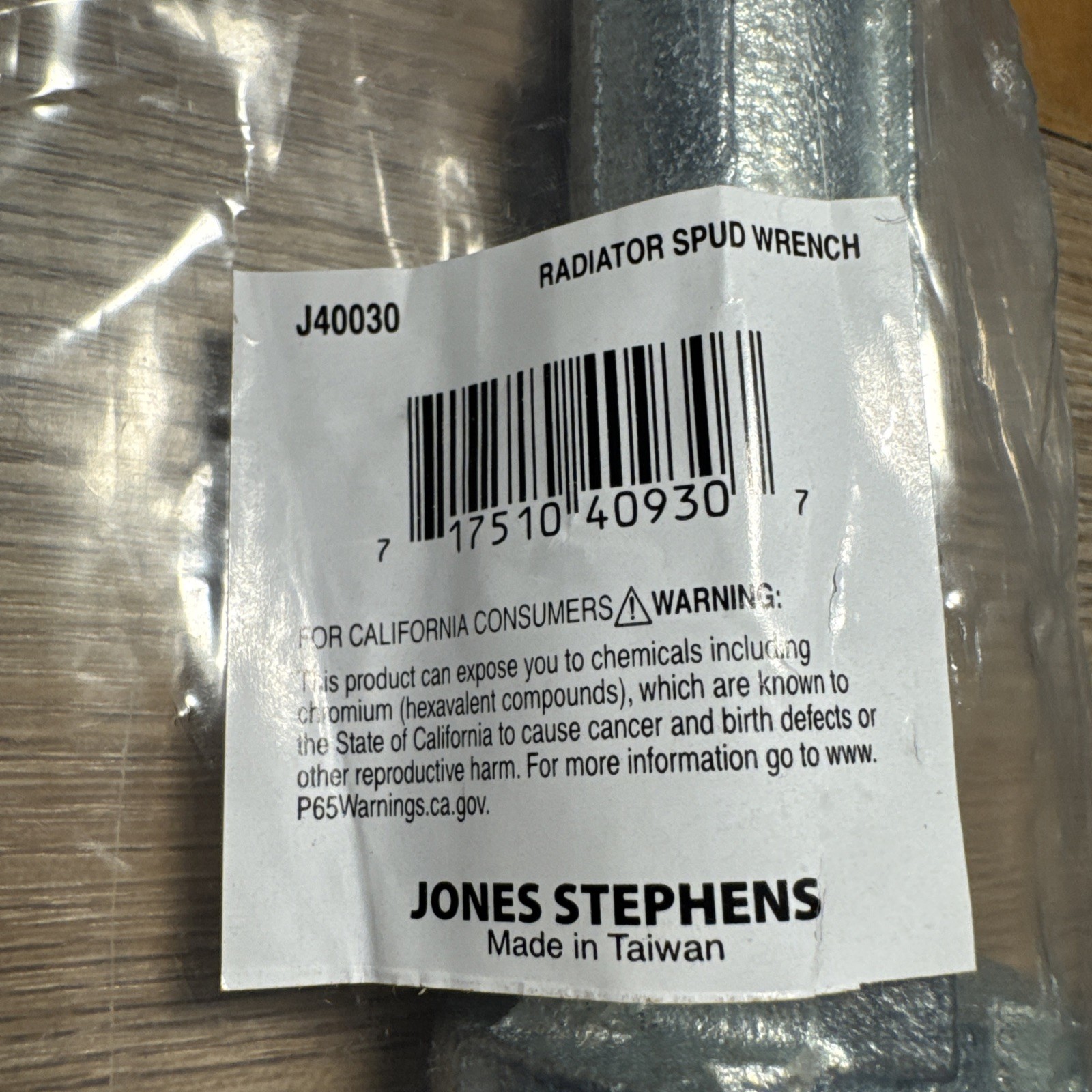 Jones Stephens J40030 Radiator Spud Wrench – Malleable Iron Plated