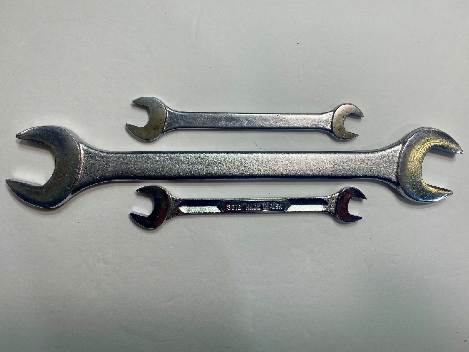Vintage 3 pc. Thorsen/Action Open-End Wrench Lot, ca. 1962-1991, Made in USA
