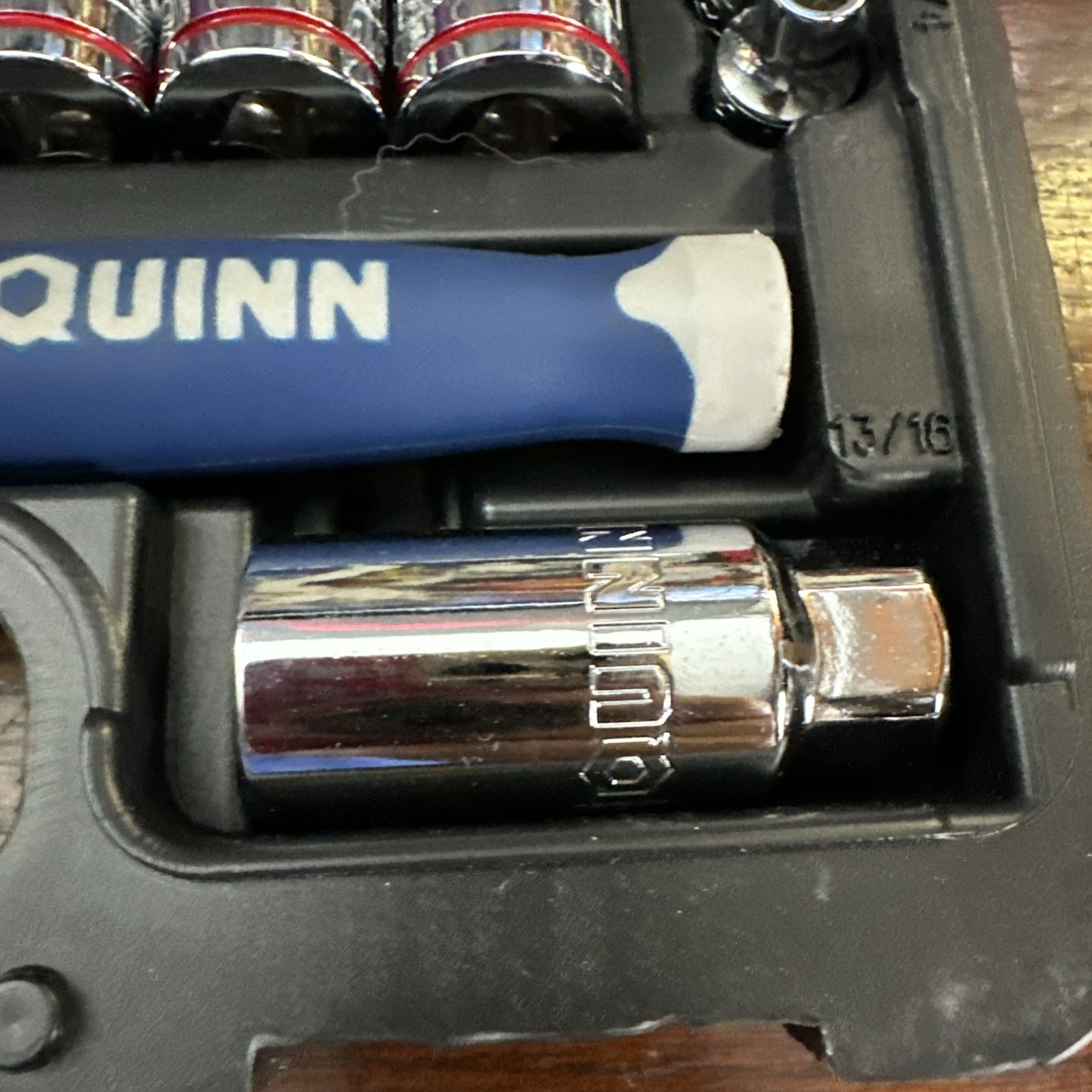 Quinn 3/8 in. Drive SAE and Metric High-Visibility Socket Set